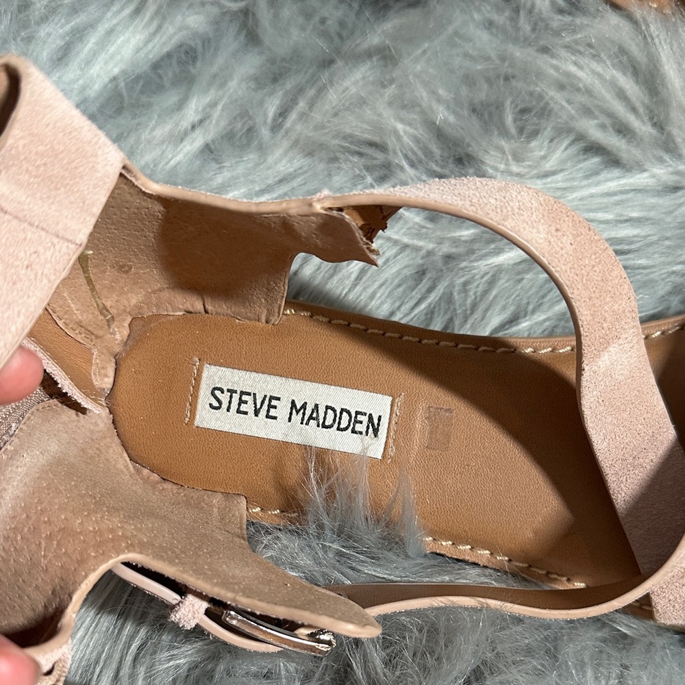 Steve Madden Blush Strappy Sandals - Picture 2 of 4